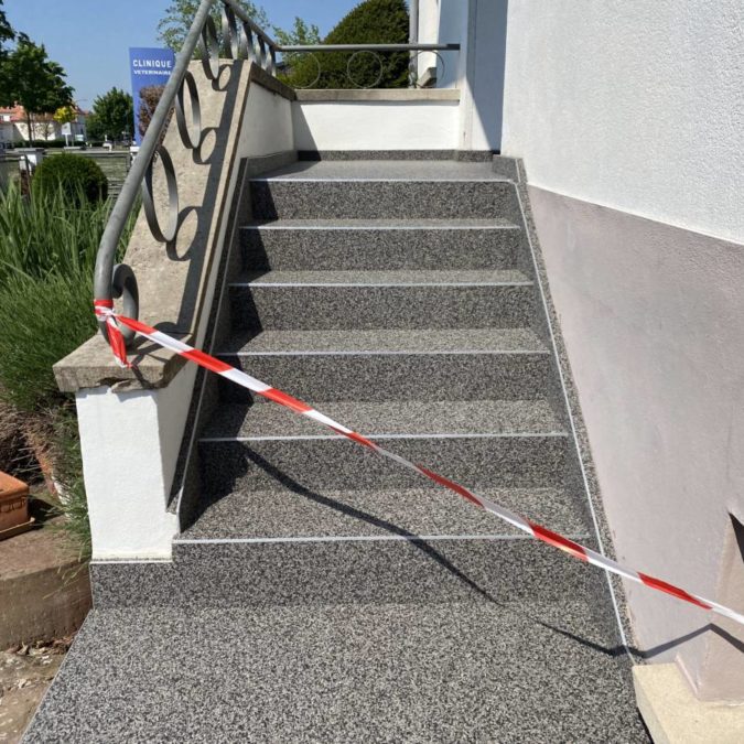 Escalier marbré concassé Erstein Erstein